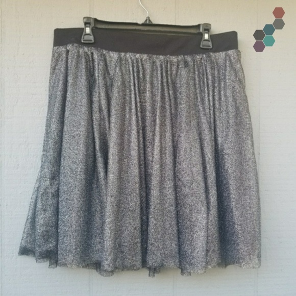 silver overlay skirt